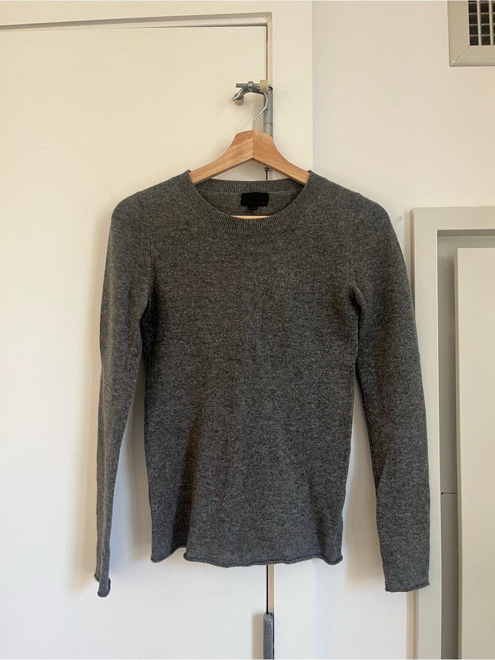 J.Crew Cashmere Grey Crewneck Sweater